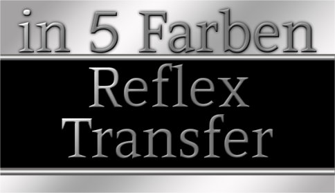 Reflex Siebdrucktransfer einfarbig Lichtreflektierende Schrift mit Unternehmens- Logo